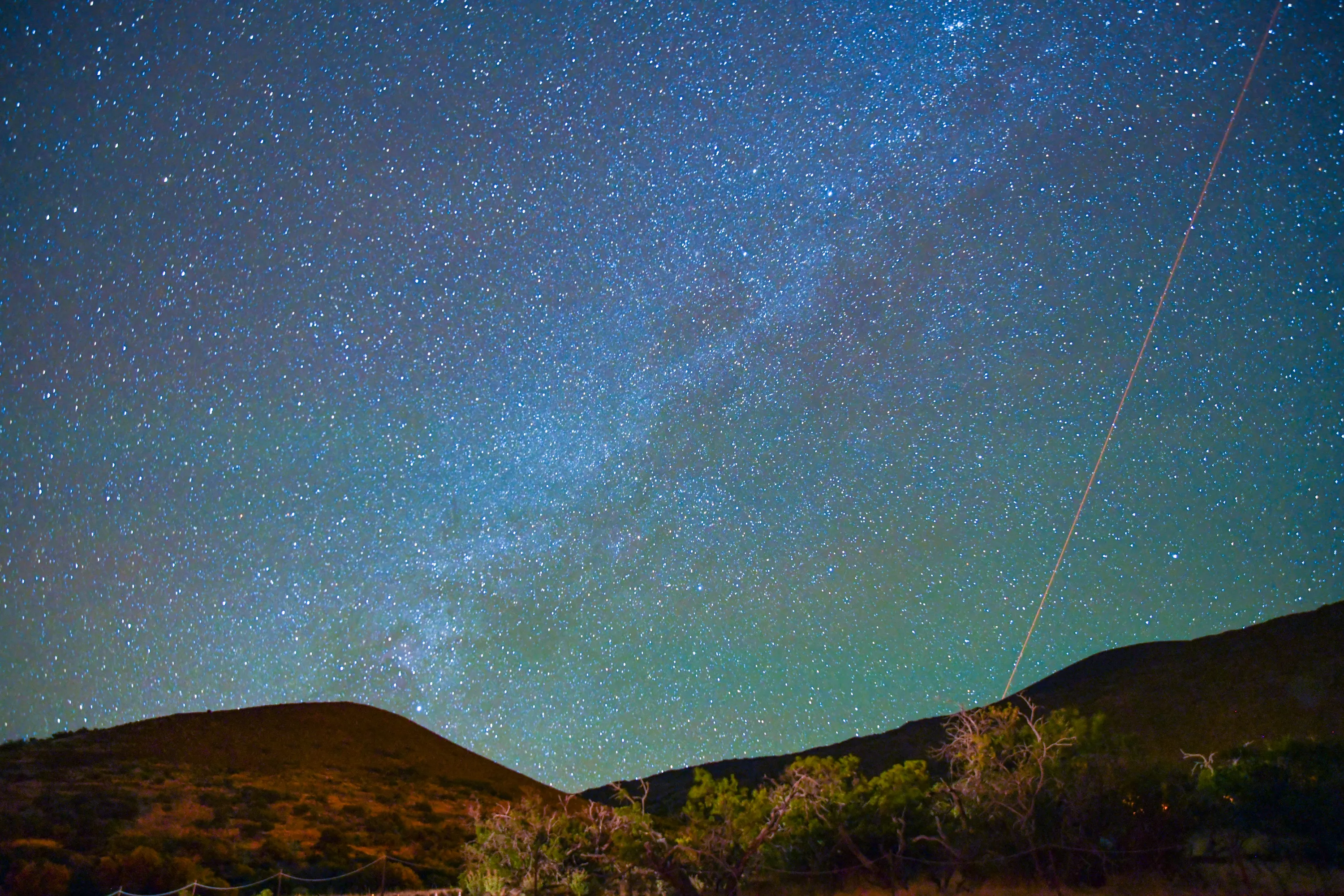 The Milky Way rising over Mauna Kea